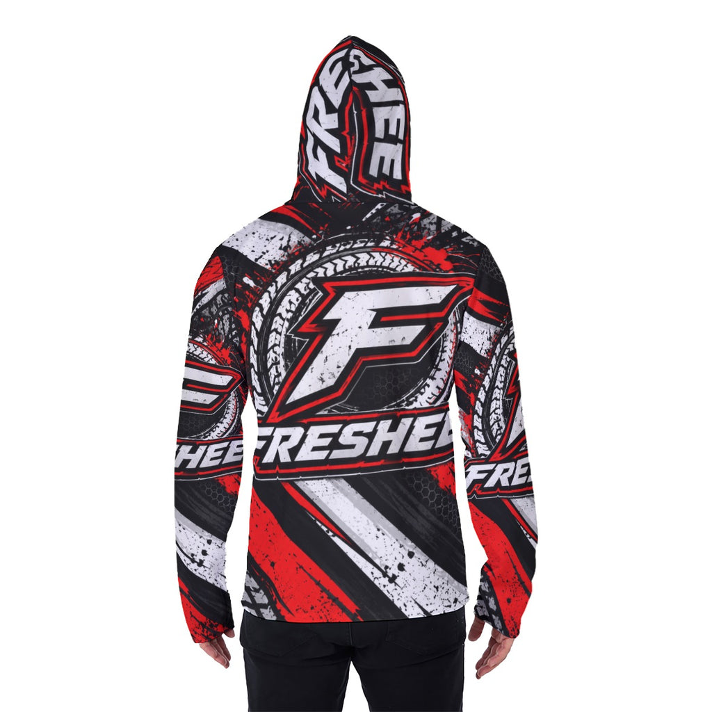 All-Over Print Men's Pullover Hoodie With Mask
