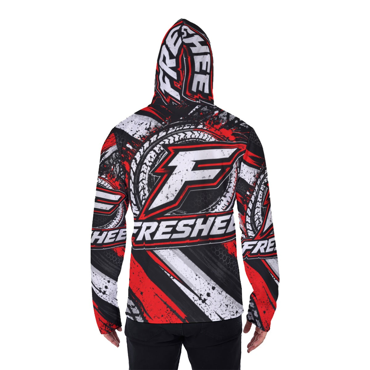 All-Over Print Men's Pullover Hoodie With Mask
