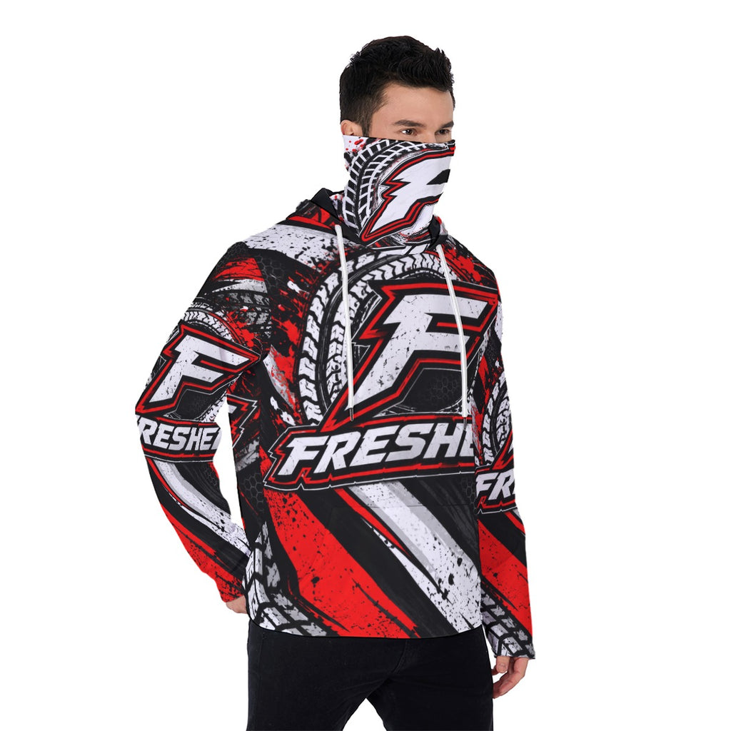 All-Over Print Men's Pullover Hoodie With Mask
